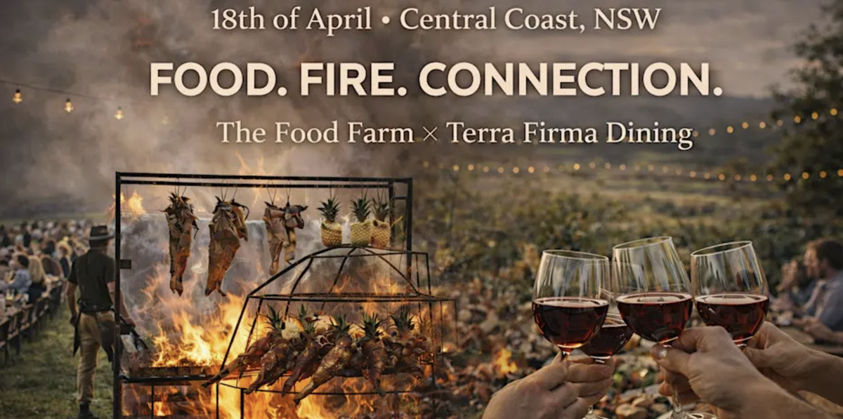 FOOD. FIRE. CONNECTION. 18th of April Farm Dining Event