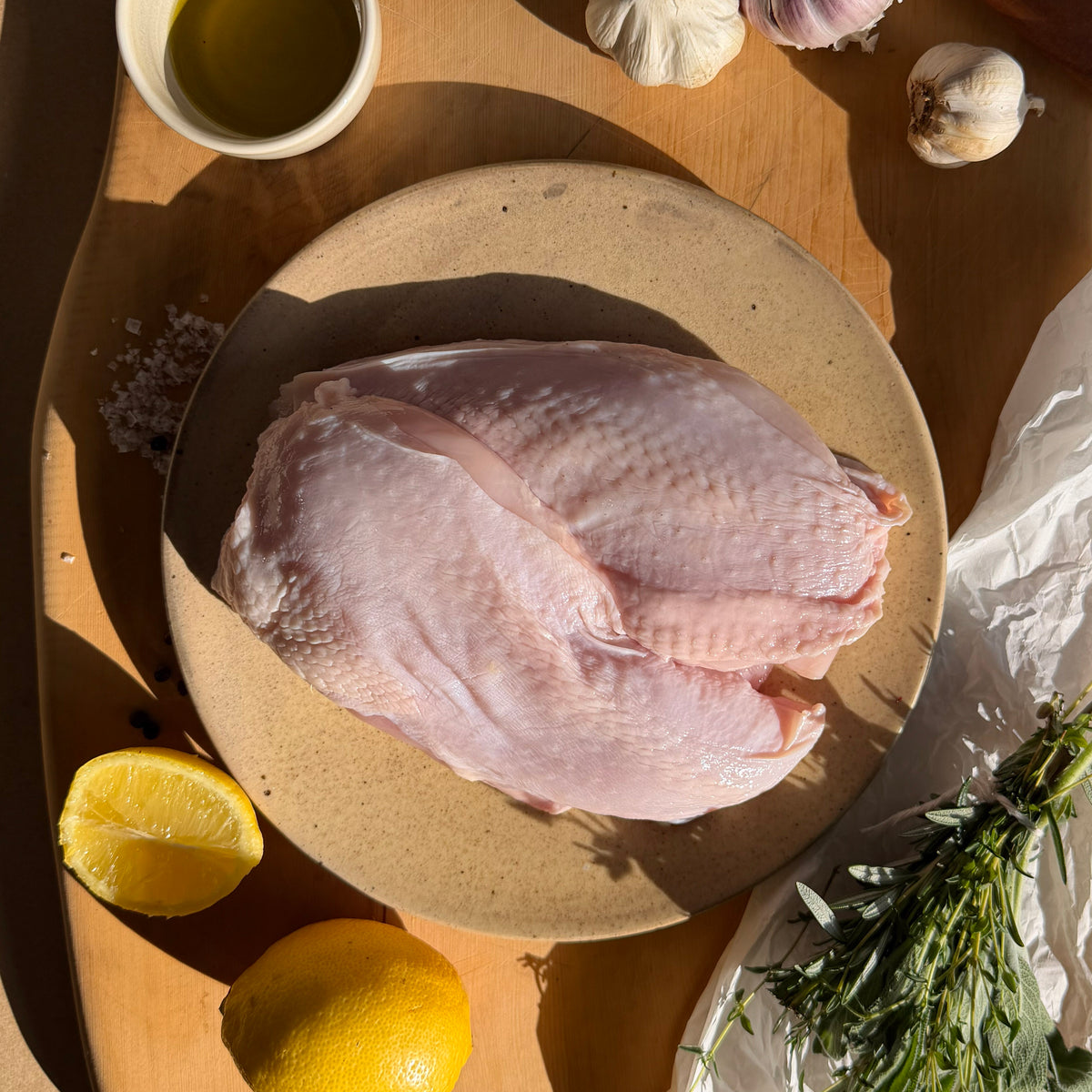 Chicken Breast - Skin On - 400-500g