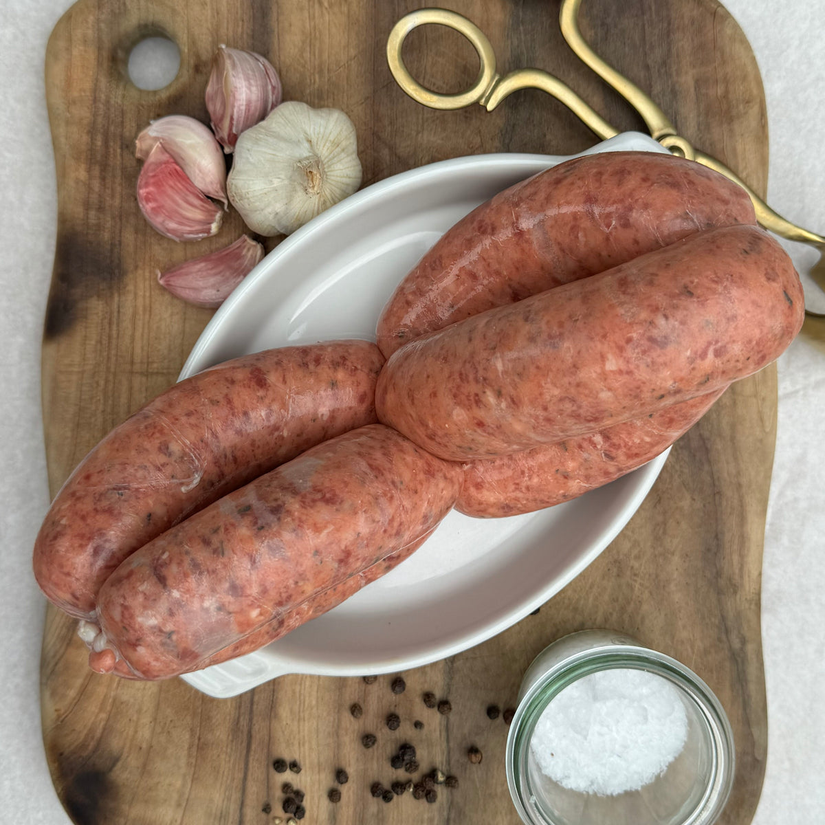 Beef Herb and Garlic Sausages (GF & Preservative Free) x 6