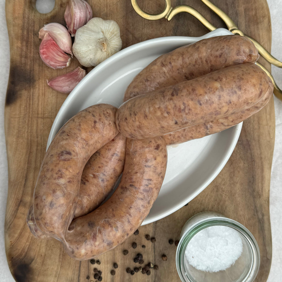 Beef, Liver and Bacon Sausages x 6