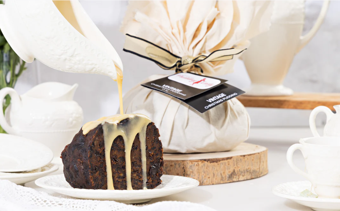 Premium Vintage Christmas Pudding Bound In Cloth - 1.5kg