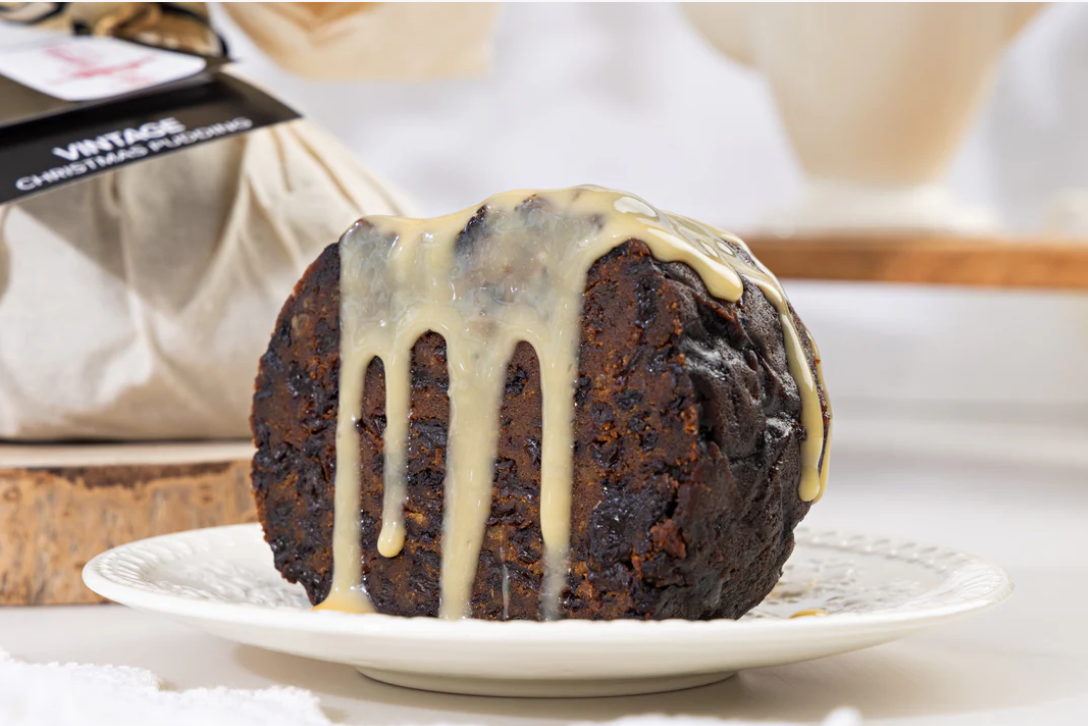 Premium Vintage Christmas Pudding Bound In Cloth - 1.5kg